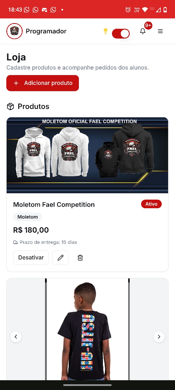Fael Competition BJJ — mobile
